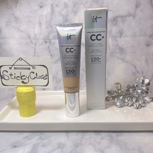 it Cosmetics Color Correcting Full Coverage Cream 50+ SPF in Medium, NEW - Full